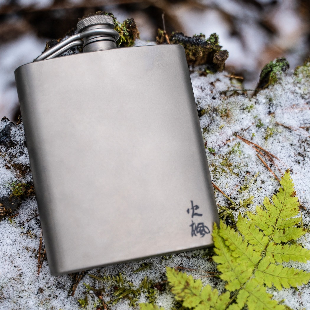 Make cold nights a little warmer, and campfire stories a bit better with our Bacchus Ti Hip Flask! Available to shop on our website.