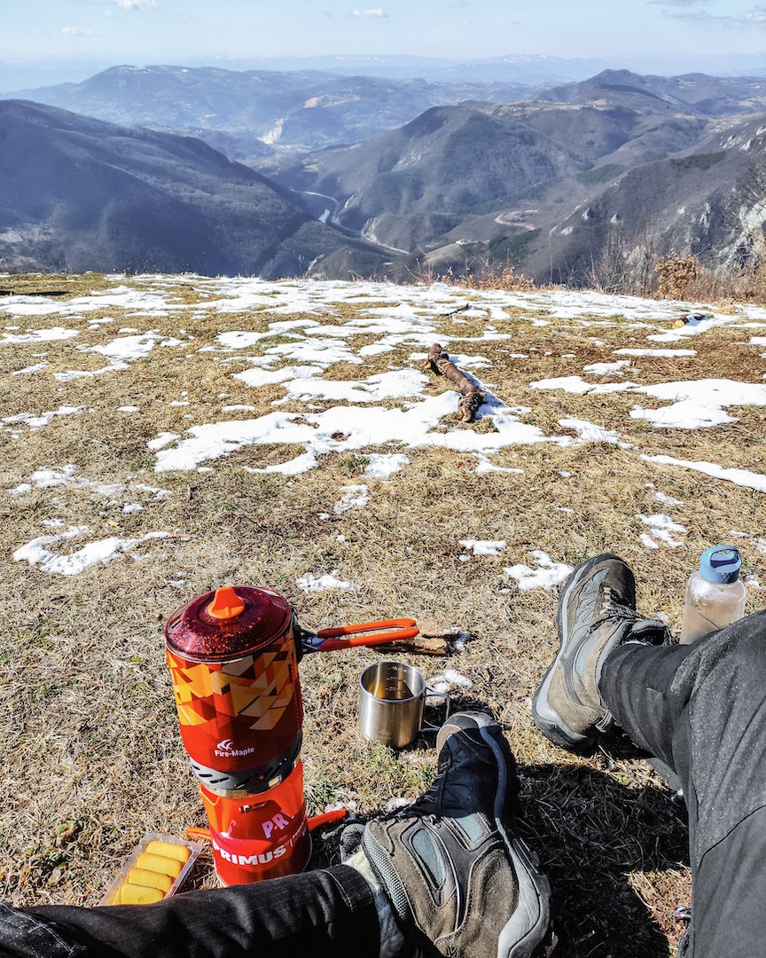 Nothing beats a delicious meal at the top of the mountain after a great hike!