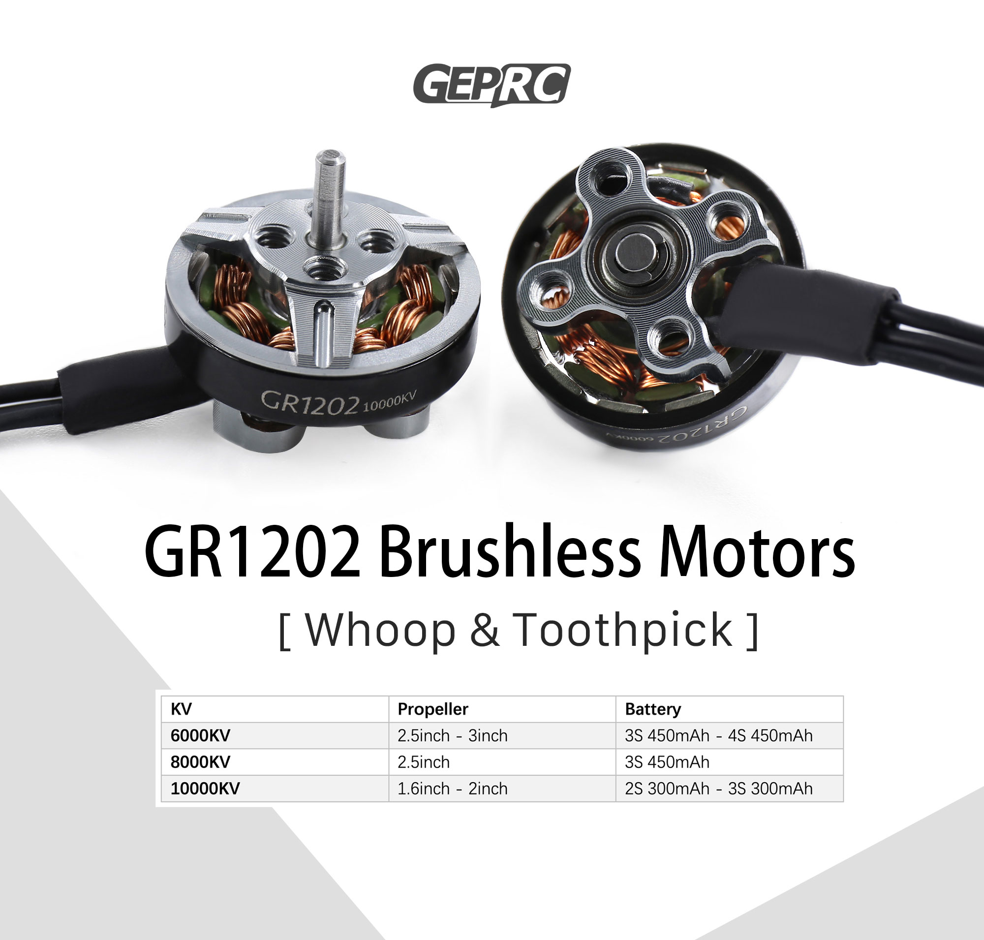 【New Motor】GR1202 motors is ready, Best match motor Toothpick Drone and Whoop Drone . 6000/8000/10000KV😎😎😎 Details: