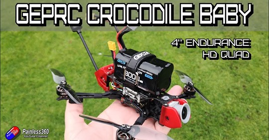 GEPRC Crocodile Baby: 4" HD Quad with almost 30 mins flight time!