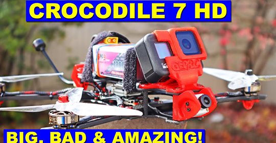 GEPRC Crocodile 7 HD series,Long voyage and Powerful FPV Drone. Link：www.tomtop.com