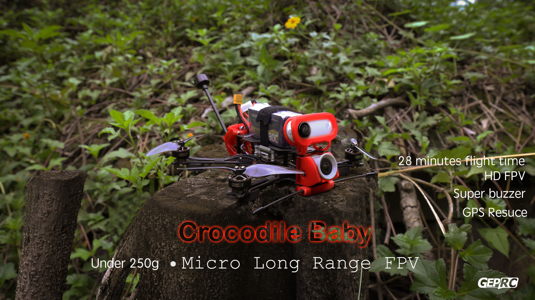 [New Product] A much-anticipated Micro Long Range FPV:Crocodile Baby 4inch finally unveiled