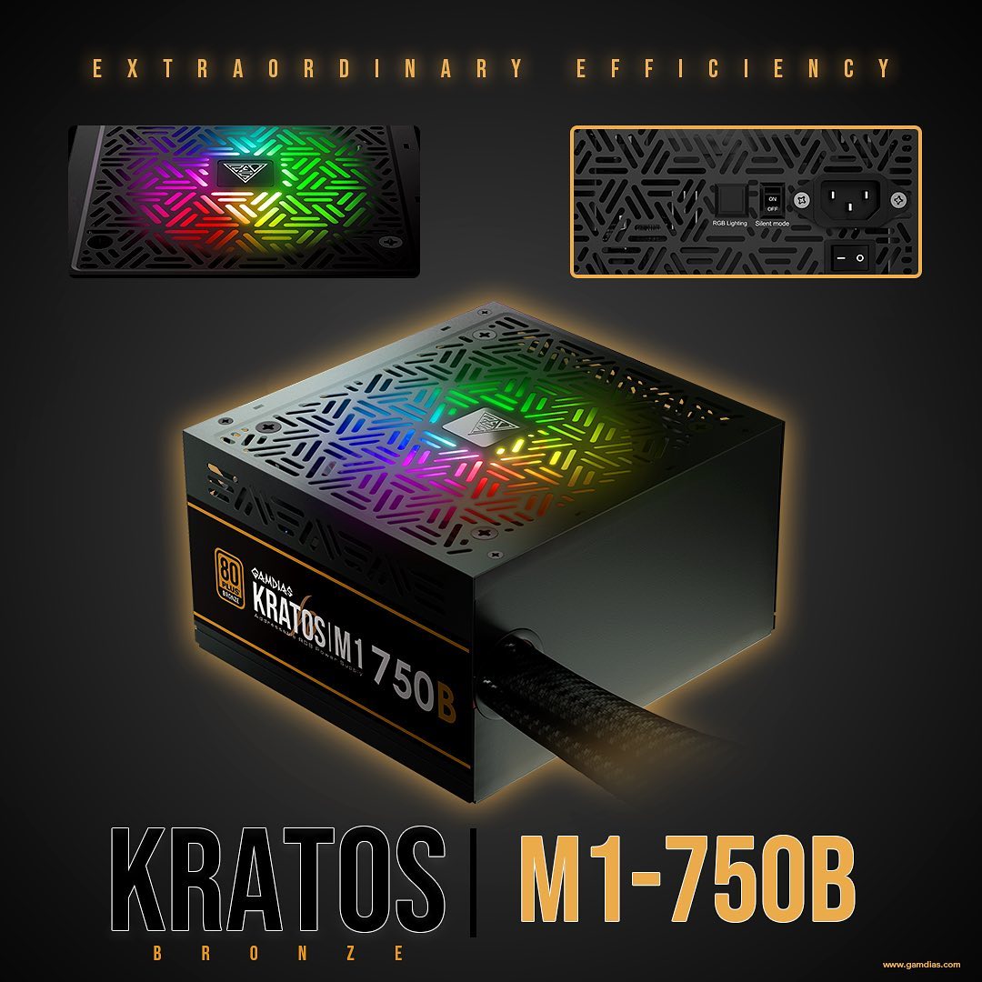 Assure yourself with a powerful power supply unit‼️ KRATOS|M1 750-B Power Supply Unit 💢RTX 3070 Power Proof and the Best RGB Budget Power Supply!💢...