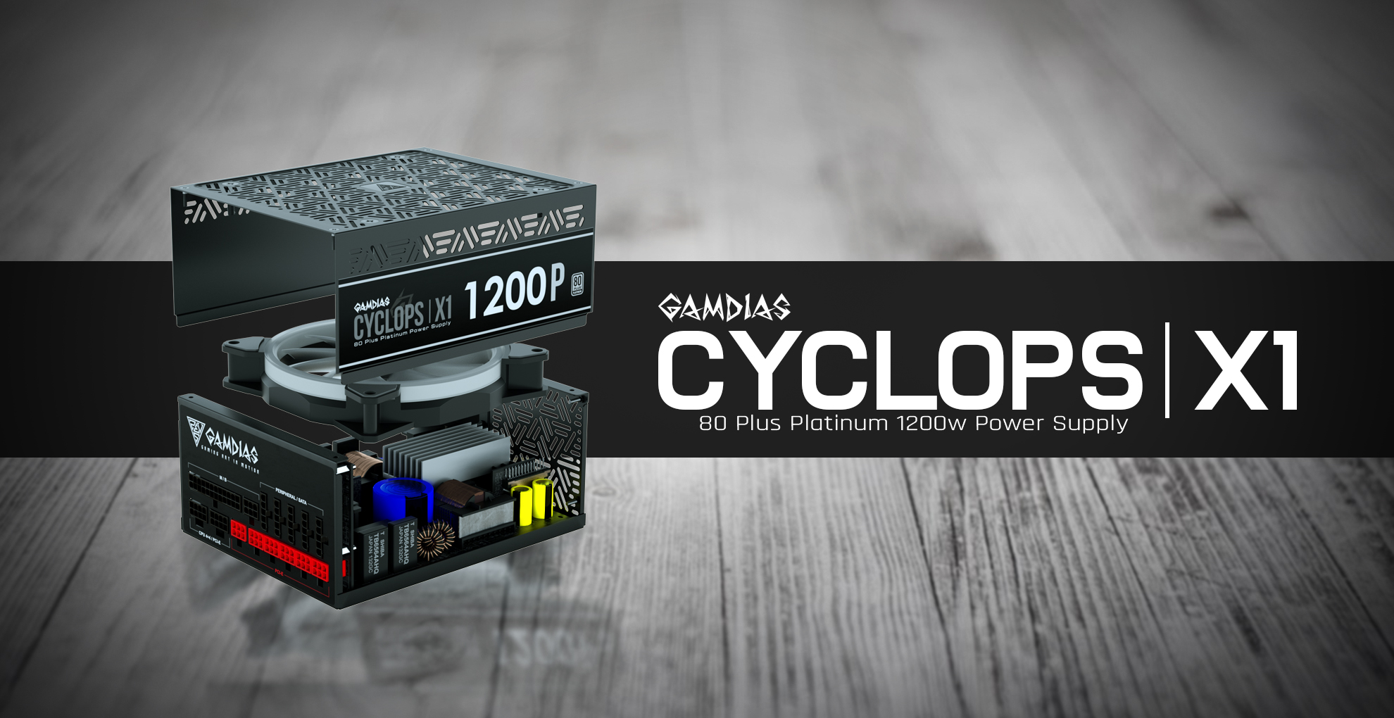 Dominate the PC Master Race with CYCLOPS X1 ultimate 80 Plus PLATINUM 1200W Power Supply Unit. Bring in the power from the ancient gods to your PC!