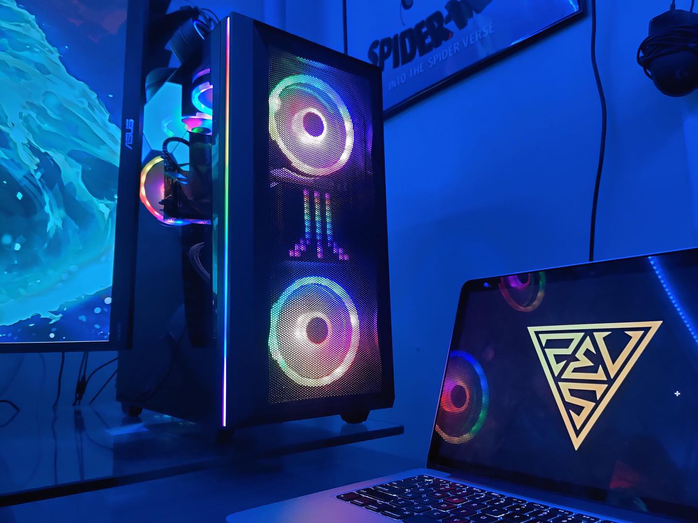 Show your 🔴🟢🔵RGB Builds! Impress us👍🏼 @the.blerd utilized and customized ATHENA|M2 mid tower PC Case. Dare to RGBify your PC?!... •••••••••••••••••••••••••••••••••••••• Wanna check it out? ✅www.GAMDIAS.com today! ••••••••••••••••••••••••••••••••••••••