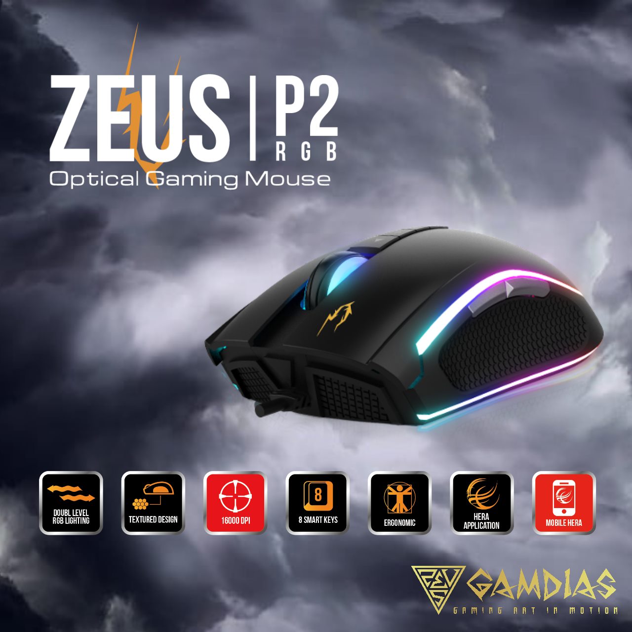 ZEUS|P2 RGB Optical Gaming Mouse 