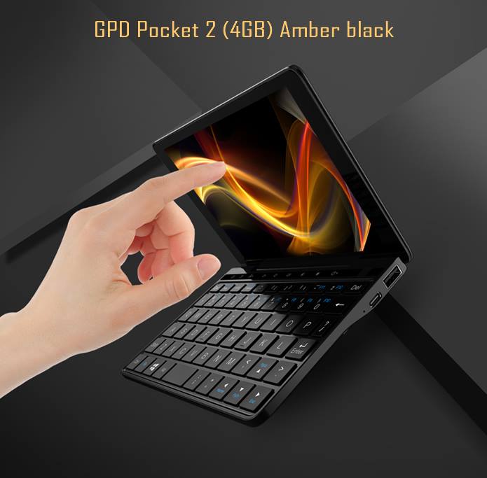 Today we have released amber black version of Pocket 2, contain Intel Celeron Processor 3965Y CPU, 4GB RAM and 128G ROM.