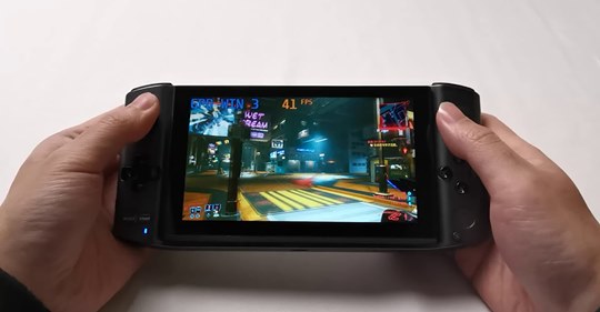 GPD WIN 3 run Cyberpunk2077 720P 