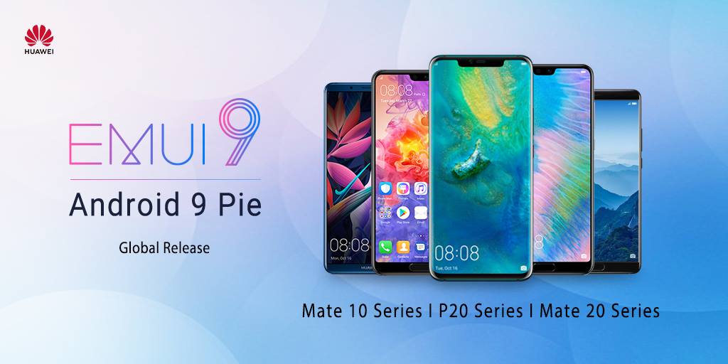 It's time to experience #EMUI 9.0 on your favorite #HUAWEI device. If you own one of these devices, EMUI 9.0 will be with you very soon! Stay tuned.