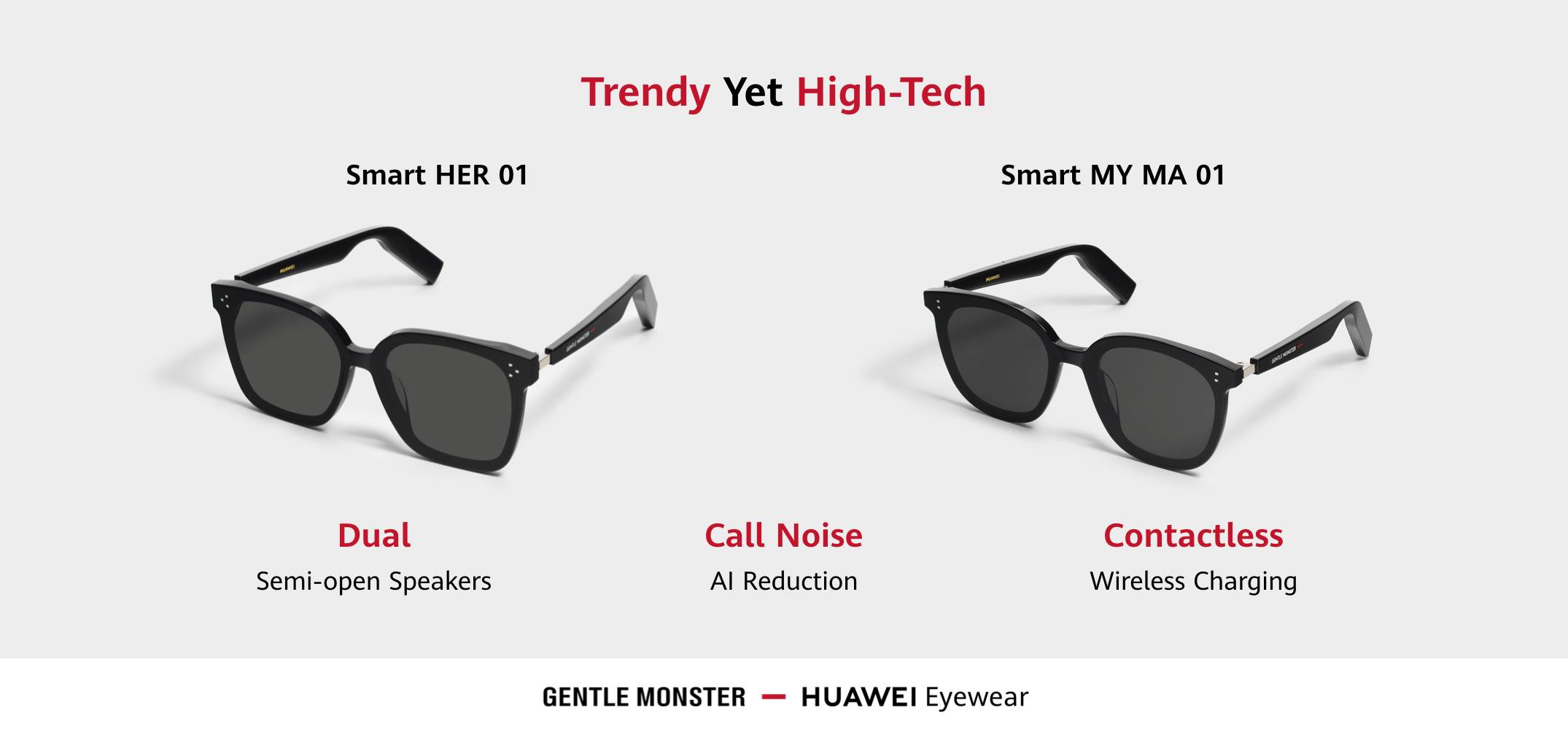 We’re back with the ultimate pairing of style and tech - ​look out for our upcoming #HUAWEIxGentleMonster collection this Spring! 😎