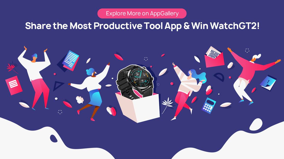 Is your life surrounded by tool apps? We've got a #HuaweiWatchGT2 and Band 4 Pro to give away to two lucky AppGallery users! 🎁 All you need to do is share with us your favourite productive tool app on #AppGallery for your chance to win!