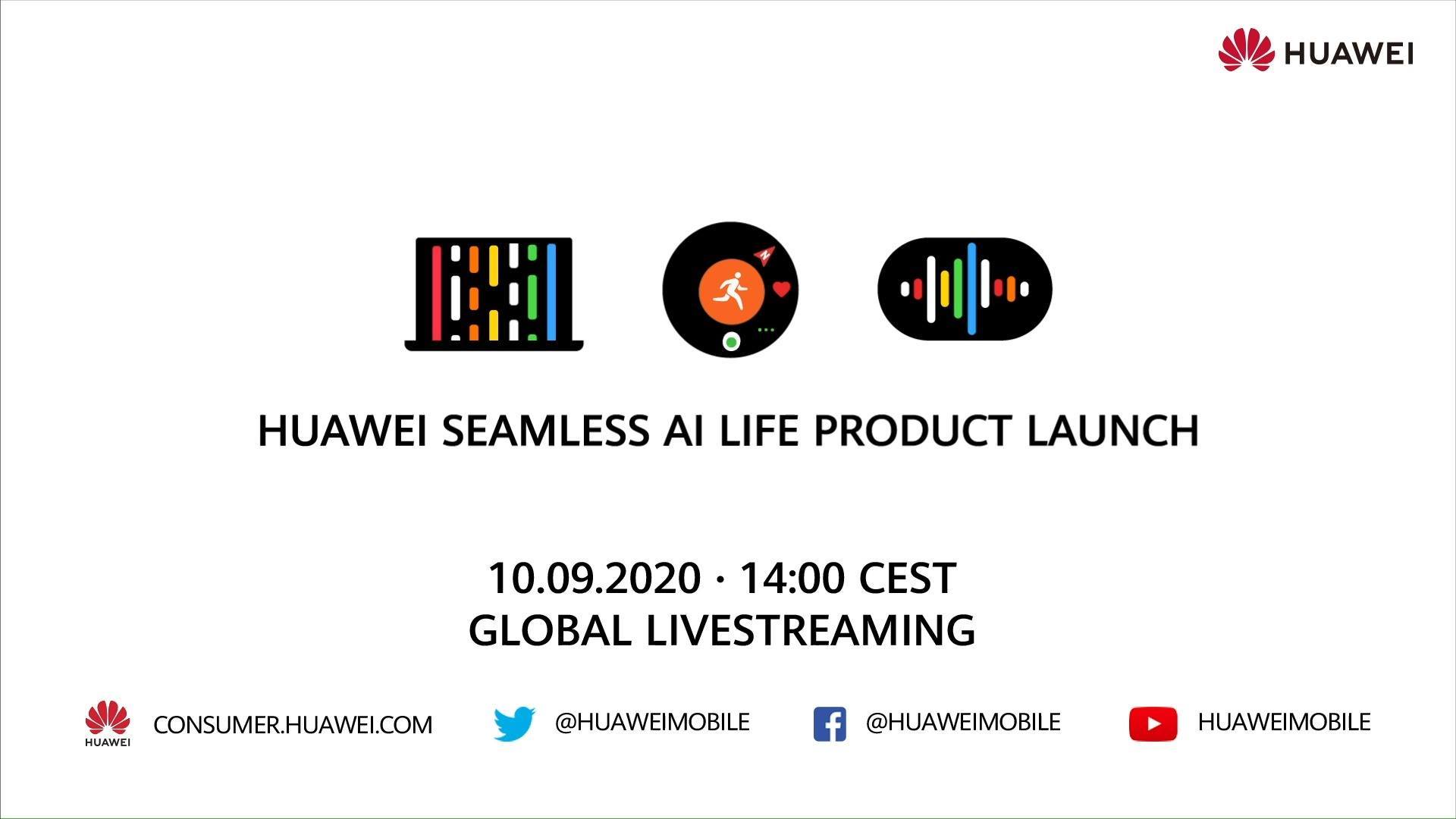 Our HUAWEI SEAMLESS AI LIFE PRODUCT LAUNCH takes place tomorrow at 2:00pm CEST! Set a reminder now to be alerted when we go live.​