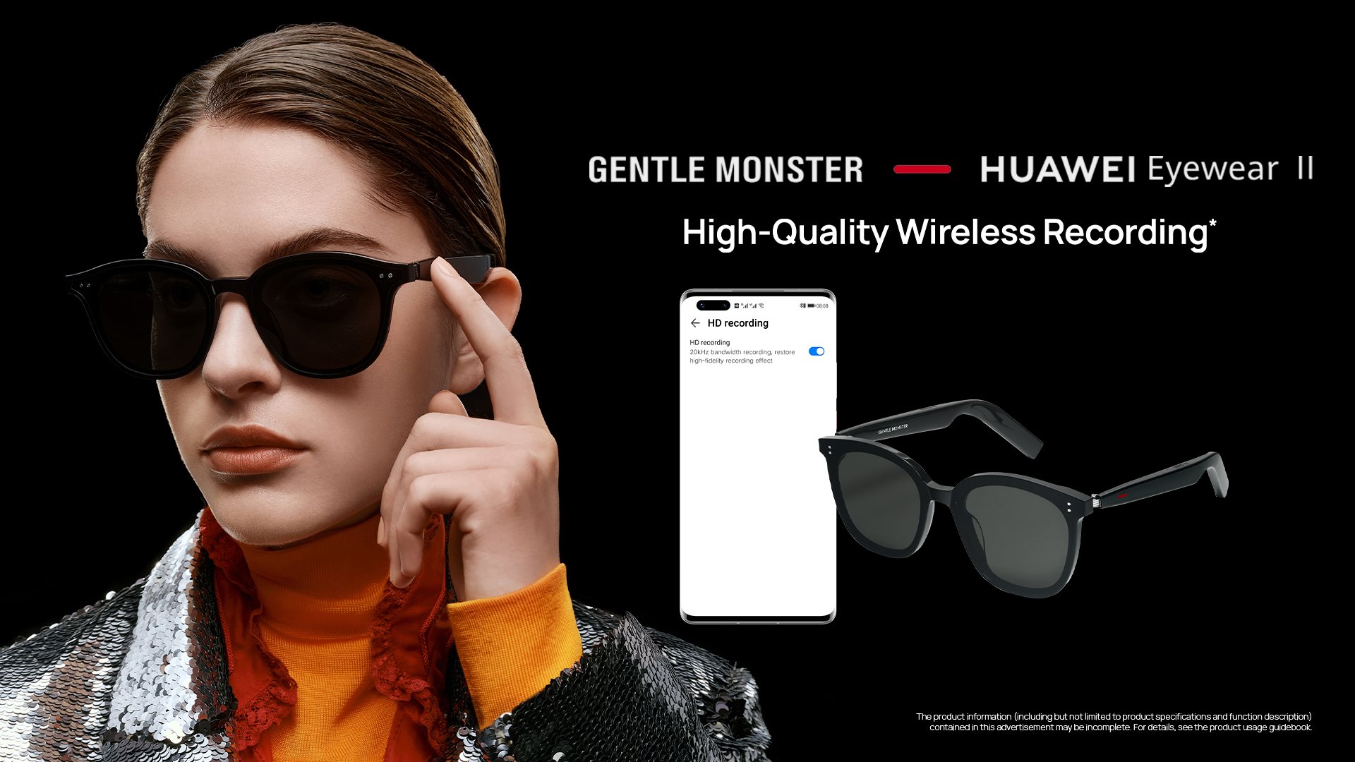 Record a vlog no matter where you are 📹 #HUAWEIGentleMonsterEyewearII 🕶️offers stable transmission to guarantee you a crystal clear sound.