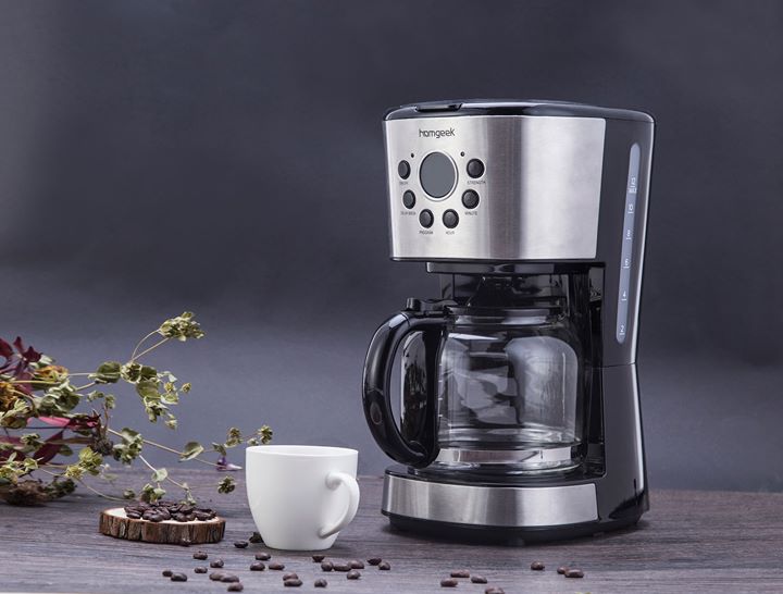 If you are a coffee lover，you CANNOT miss #Homgeek Programmable Coffee Maker. It allows you to set it up to 24 hours in advance, help yourself wake up in the mornings with the smell of fresh coffee😎