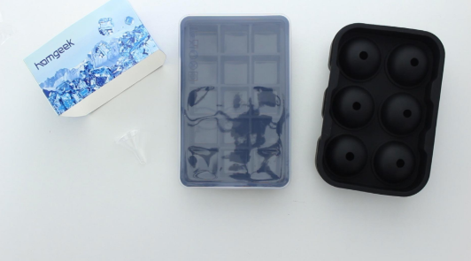 Unlike stiff plastic ice cube trays, #Homgeek Ice Cube Trays Silicone Combo Mold are made of durable silicone. They can be easily twisted or pushed from the bottom to remove ice cubes for an easy release😎