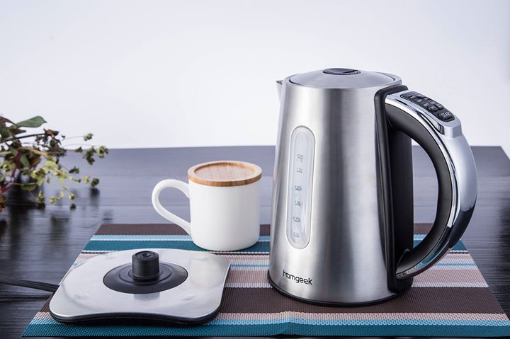 #Homgeek 1.7L Stainless Steel Cordless Electric Kettle is ETL Certified so you can be confident that you’re receiving safe, efficient, high-quality appliances. Let it make your life more convenient😉