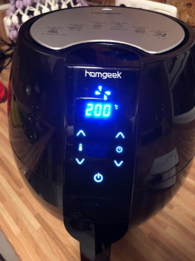 #Homgeek Touch Control Air Fryer can make perfect chips. And it is incredibly easy to clean. The control surface is simple😎