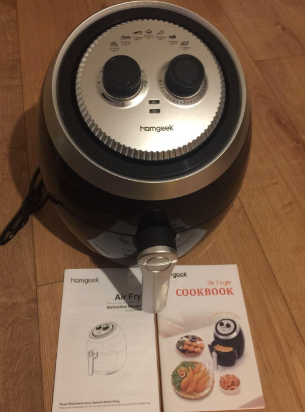 #Homgeek Knob Control Air Fryer has a timer and its ability to automatically shut off which makes it very simple to use. The control knob allows you to cook a variety of food.