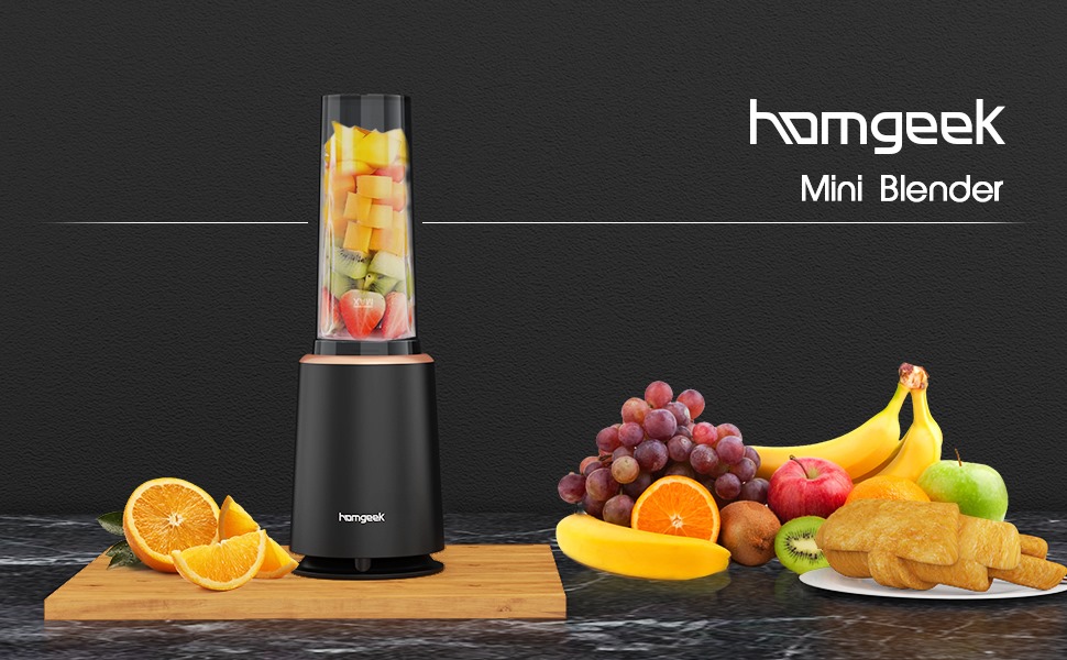 #Homgeek MC-BL818 mini blender is our newest model, with an elegant design and multi-function, serving as a smoothie maker, juicer, milkshake maker and more.