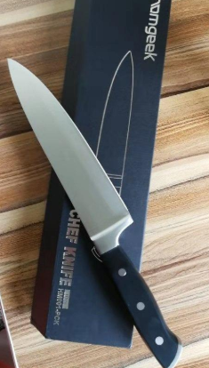 #Homgeek ABS Handle Germany Steel Chef Knife is really sharp and makes short work of cooking preparation. It is lightweight yet durable for long periods of use.