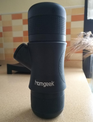 Enjoy Espresso anywhere with #Homgeek Mini Portable Espresso Maker! Only need ground Coffee and hot water, you can have Espresso in a relatively short time manually.