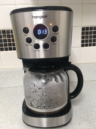 #Homgeek Programmable Coffee Maker can select the strength, allows you to customize the coffee flavor to your preferred tastes. You can enjoy your favorite coffee at home instead of going out to the cafe.