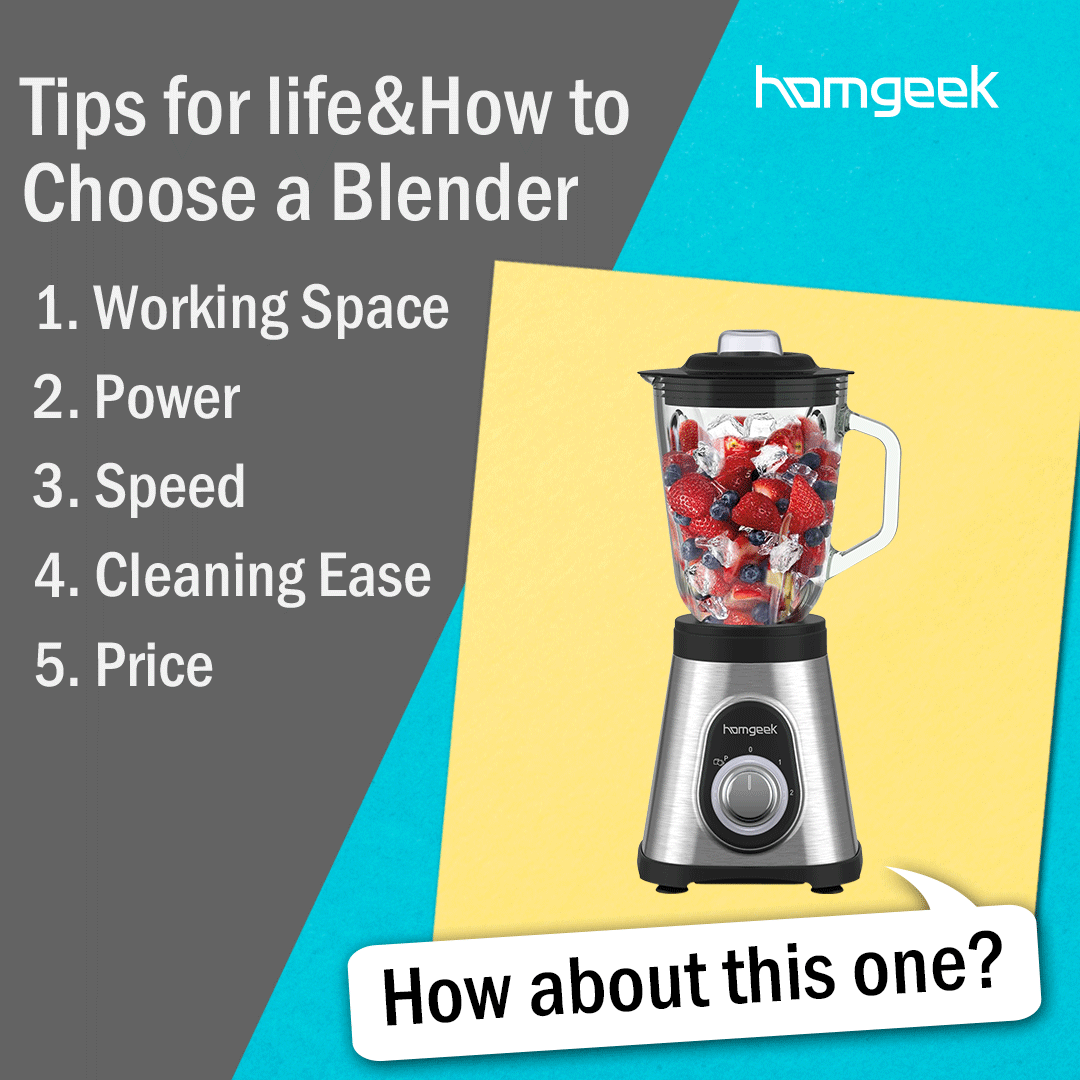 HAPPY & HEALTHY 🌈 Discover the joy of #Homgeek #Blender ☀️How did you choose a blender?? 🥰Drop your idea in the comment