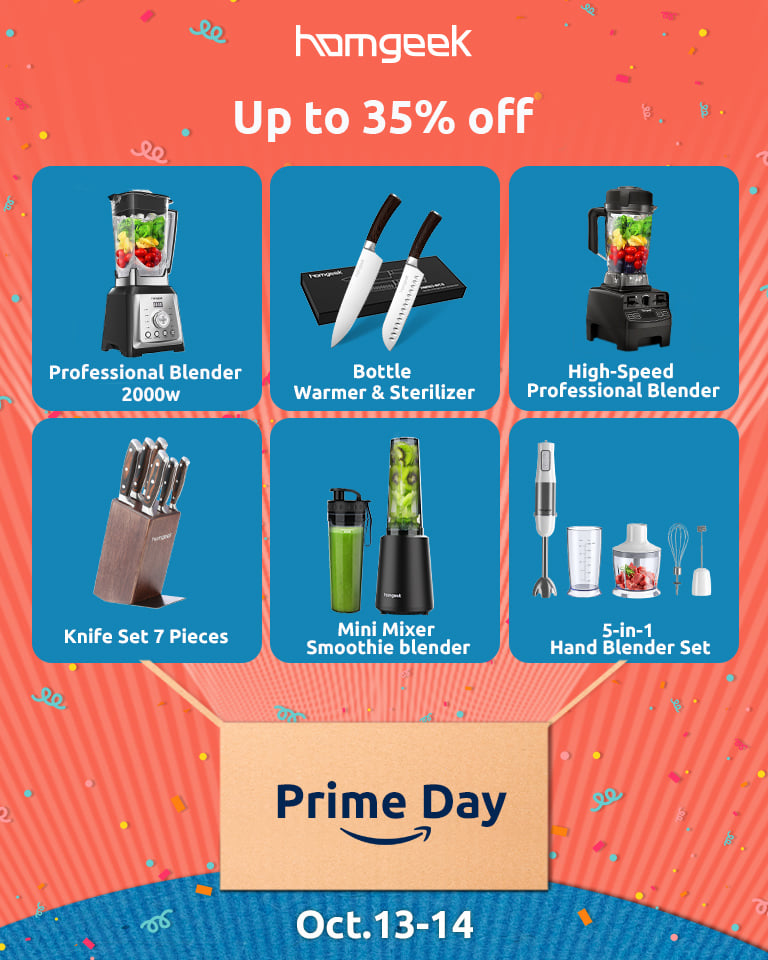 Hi, #Homgeek fans! 😊 Don't miss Prime Day Deal !  #PD