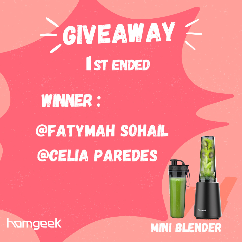 #HomgeekGiveaway  1st  is ended!