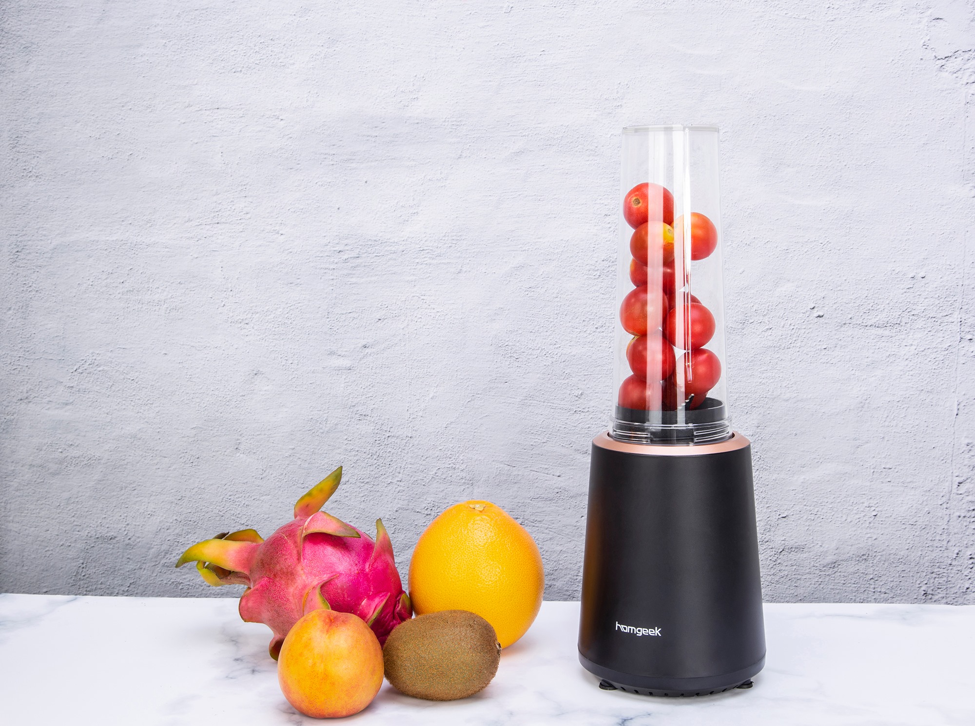 #Homgeek Make a healthy fresh fruit smoothie with Homgeek Blender. Elegant and easy to use.