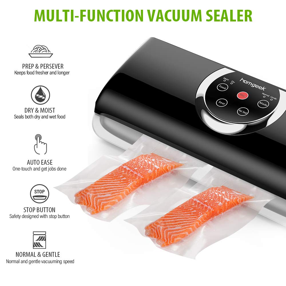 #homgeek Food Vacuum Sealer Machine makes food storage become simple and effective!🤗