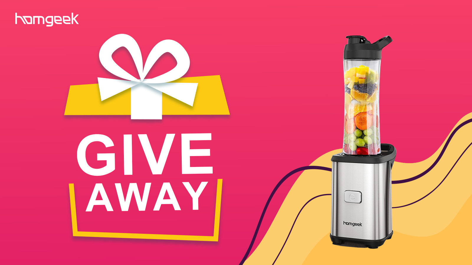 Giveaways!!!  Homgeek Mini Blender！