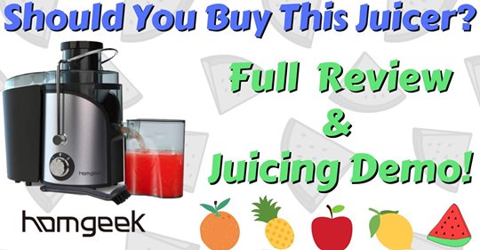 Homgeek High Speed Juicer Review