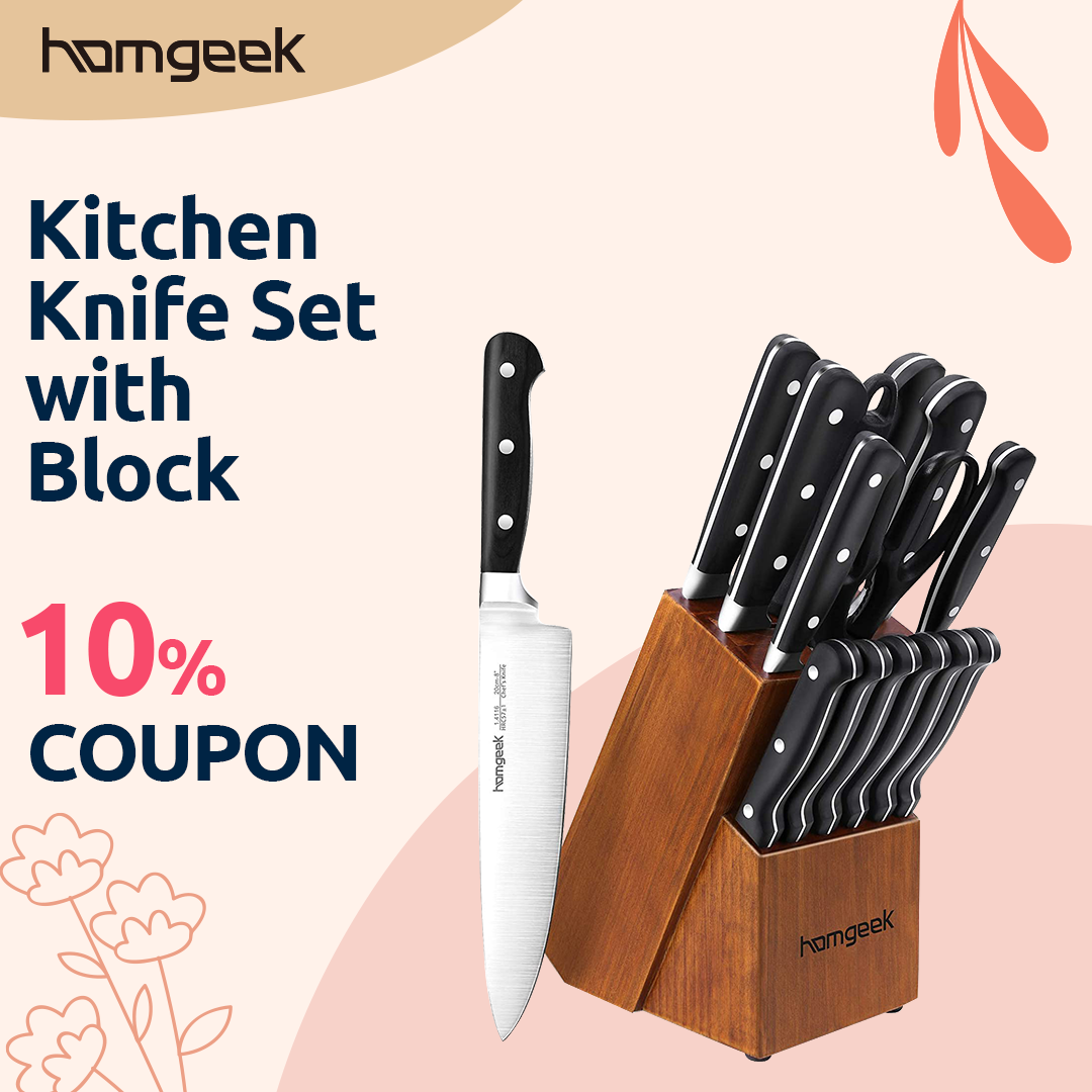 🤓🤓Everything you need – In one homgeek knife set