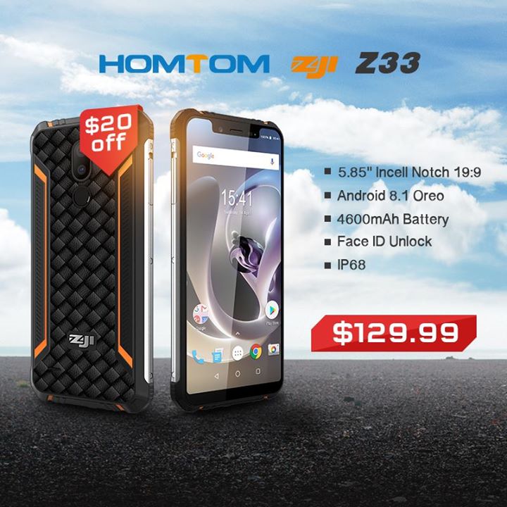 HOMTOM ZOJI Z33 Rugged phone🔥