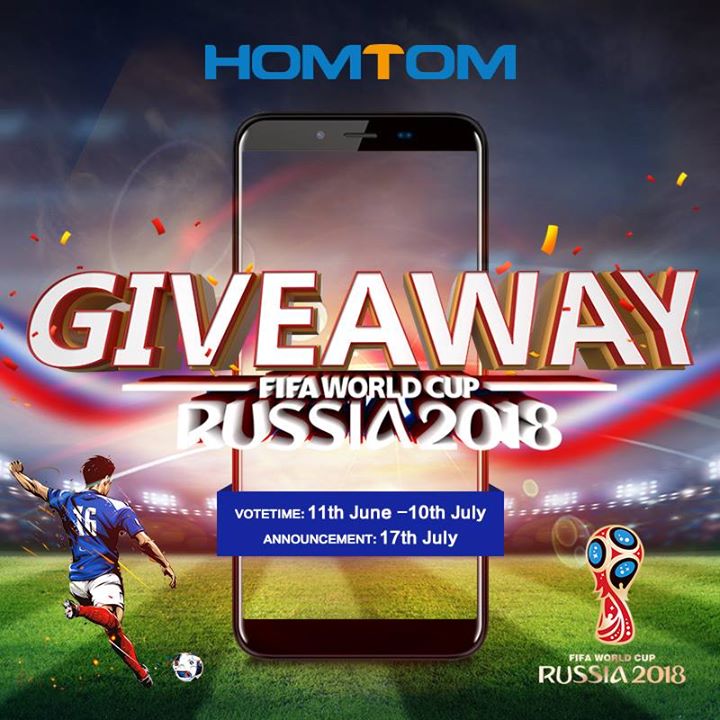 ⚽HOMTOM Giveaway For 2018 FIFA World Cup🇷🇺